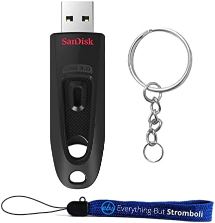 SanDisk Ultra 256 GB USB 3.0 Flash pogon sa svime, osim Stromboli Lanyard & Key Ring