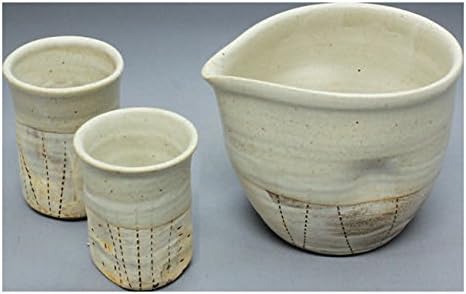 Tokio Matcha izbor - Boca s hladnim sake i 2 šalice set - Konsei - Japanski tokoname -yaki keramika keramika [Standardni
