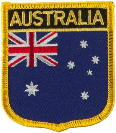 Azija i Australija zastava Izvezeni patch štit - Australija W01S12F