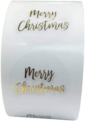 Ne / Marka 100-500 kom. okrugle prozirne naljepnice Sretan Božić kutija za čestitke pakiranje naljepnica brtvene naljepnice