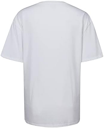 LJUBAV VELENTINSKI DAN Košulje za žene casual slova za ispis majice kratke rukave Srce grafičke majice 2023 modni vrhovi