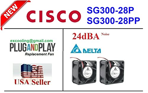 2x ExtraCooling Zamjenski ventilatori, kompatibilni za Cisco SG300-28p SG300-28PP ventilator