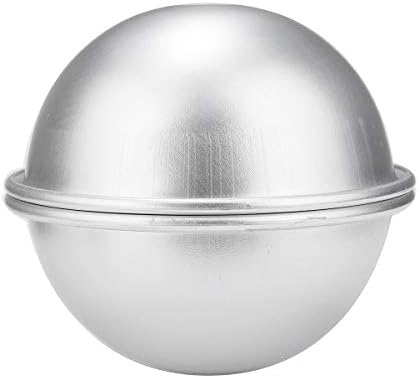 Sgerste 8 cm aluminijski kalupi za kupanje sfera okrugla kuglasti kalup diy ručno izrađeni zanat 2pcs