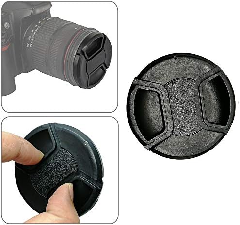 Balaweis 3 pakiranje 52 mm središnji paket leće i poklopac kapice za kapu za DSLR kamere kompatibilne s Canon Nikon Sony