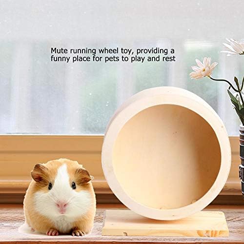 Kotač hrčka, drveni vježbe interaktivne igračke za prirodni valjak za kotače za gerbils chinchillas ježevi miševi miševi
