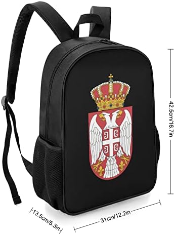 Zastava Srbije unisex ruksak lagana modna torba za rame s džepovima boce s vodom