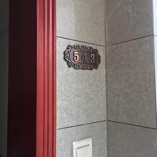 Ploča s brojem vrata, znak broja vrata stanova, brojevi broja kuće s 14 brojeva