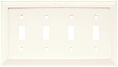 Brainerd 64536 Wood Architectural Quad Toggle Prekidač zidna ploča / preklopna ploča / poklopac