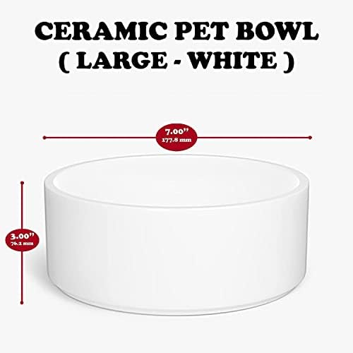 Personalizirana personalizirana zdjela za pse s otiscima šapa, keramička zdjela za hranu s imenom vašeg ljubimca, prilagođena
