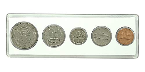 1990-5. Godina rođenja novčića postavljena u američkom držaču zastava necirkulirano