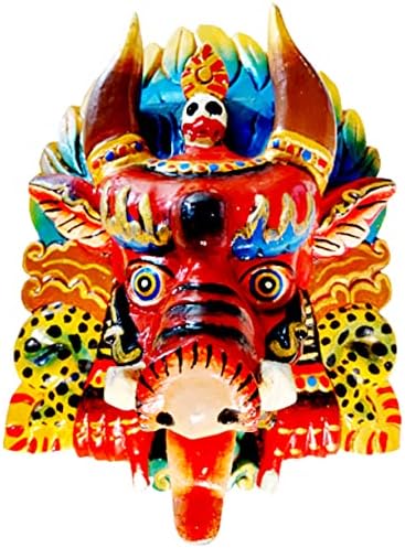 Qt s ručno izrađenim drvenim garuda hinduističkim i budistima azijske maske tibetanske nepal nepal NewAri umjetnički ukras