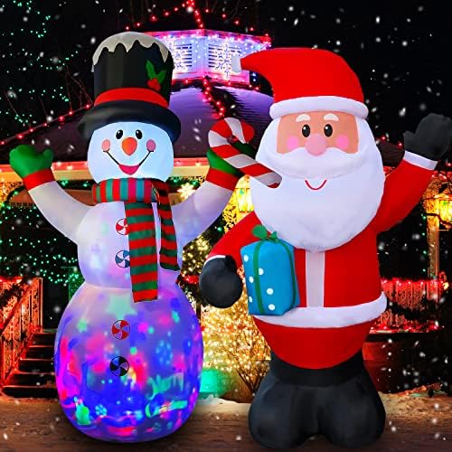 SeasonBlow 10 ft na napuhavanje božićnog snjegovića +10ft Dekoracija na napuhavanje Djeda Mraza Claus