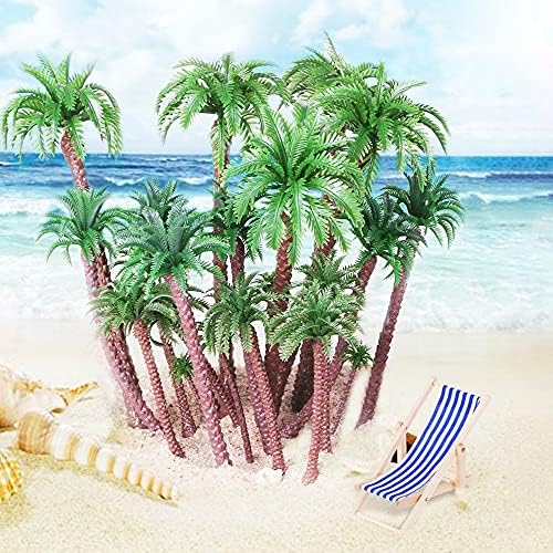 44 kom model stabla kokosova palma model stabla s mini kišobranom 5 kom, mješoviti model stabla za model vlaka arhitektura