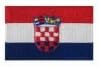 Hrvatska Hrvatska zastava zemlje Malo željezo na patch greben značka .. 1,5 x 2,5 inča ... Novo
