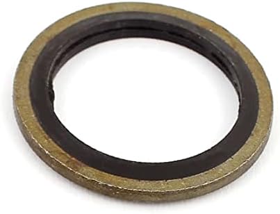 X-DREE 10PCS 20 mmx28 mm gumeni metalni prsten otporan na brtvljenje ulja (10 unida 20 mmx28 mm anillo de metal resistente