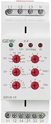 Evolvy GRV8-10 Nova 36 mm širina 3 fazni praćenje napona relej s vremenom resetiranja 0,1S-10S relej upravljački napon 220V