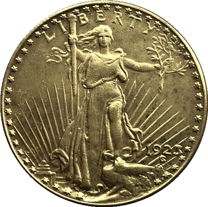 21 Različiti datum P Verzija američke zlatne kovanice mesing Antique Crafts Strani prigodni novčići