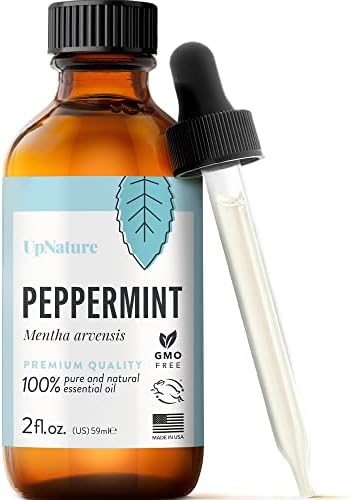 UpNature Peppermint Esencijalno ulje - prirodno i čisto, nerazrijeđeno, vrhunsko aromaterapijsko ulje - ulje peperminta