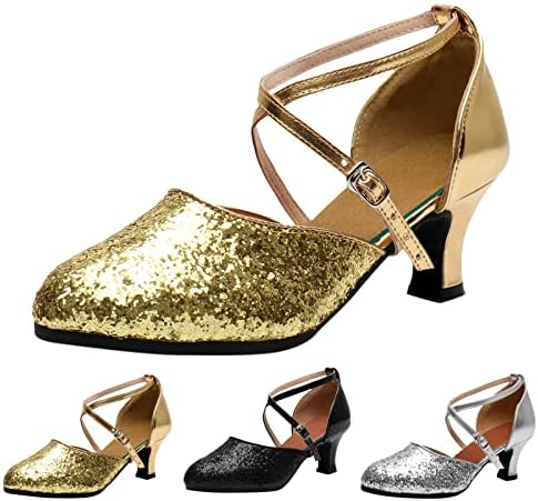 Sandale za ženske latino plesne cipele sandale potpetica s balsa salsa tango zabava plesne ples bake sandale