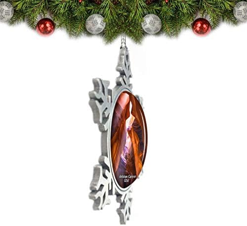 UMSUFA USA America Antelope Canyon Božićni ukras Dekoracija stabla Kristalni metalni suvenir Poklon