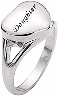 8 veličina u obliku srca otvarajuća urna za kremiranje pepela prstenovi za prste srce spomen prsten za kućne ljubimce za