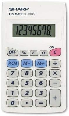 Oštri kalkulator džepa El233SB, 8-znamenkasti LCD