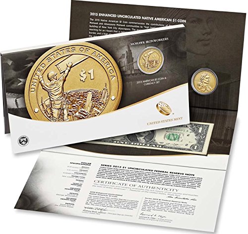 2015 W U.S. Mohawk Ironworkers Coin i valuta set West Point Sjajni necirkulirani