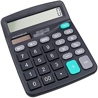 MJWDP Solarni kalkulator Scientific Izračunajte komercijalnu upotrebu brojanje 2 u 1 12 -znamenkasti kalkulator solarne ili