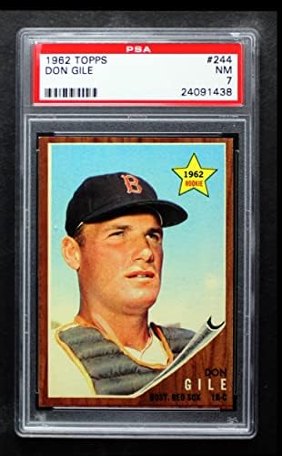 1962. Topps 244 Don Gile Boston Red Sox PSA PSA 7.00 Red Sox