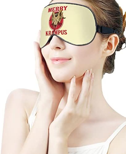 Merry Krampus Sleep Mask Mask Slatka začina za oči pokriva sjenilo za žene darovi muškaraca