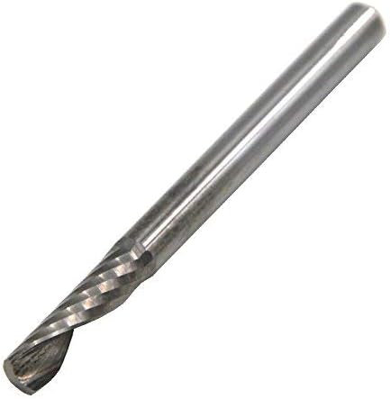 Wokesi 2pcs, Ø6 mm × 38 mm duljina flaute × 6 mm škak × 70mmOal, mikro karbid jednostruka flauta Spiral Rengraving Bit za