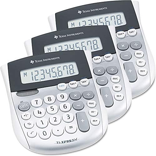 Texas Instruments Ti1795SV Ti-1795SV Minidesk Calculator, 8-znamenkasti LCD