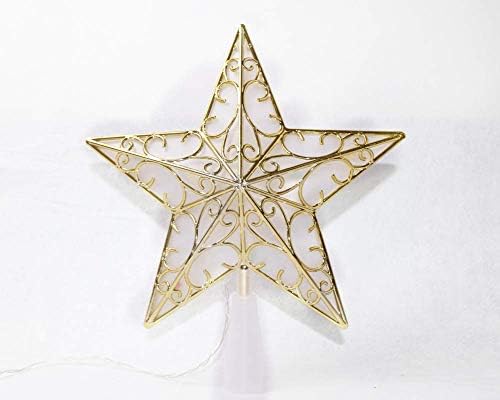 Gao Hui 9inch plastično božićno drvce Topper Star s LED svjetlom za ukras za božićno drvce