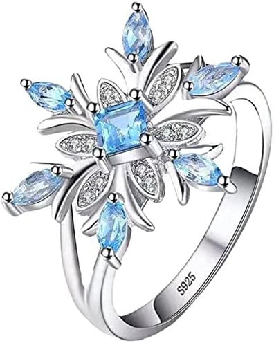Zaručnički prstenovi Modni Dodaci za cvjetni nakit ženski prsten pahuljica Slatki jednostavni prstenovi