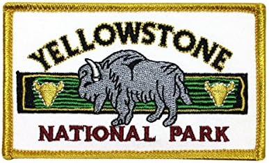 Putnička značka Nacionalnog parka Yellowstone National Park Bison izvezeno željezo na Appliqueu