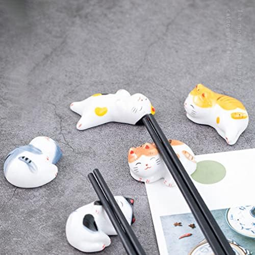 OpeRaTacx Desk Topper 5pcs štapića za štapiće počiva FORTUNE CAT SPOON stalak za vilicu nosač nosača japanskog stila jastučića