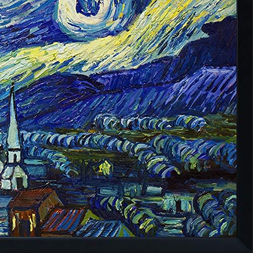 La Pastiche Overstockart Van Gogh Starry Night Slikanje sa studijskim crnim drvenim okvirom