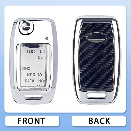 SK Custom Silver Cink Alloy Smart ključ Kovčeg Kompatibilno s kompatibilnim s Kia Forte Optima Rio Sedona Sorento Soul Sportage