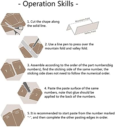 Krtanje mačjih geometrijskih ukrasa kuće ukras diy papir model ručno izrađeni papir trofej 3d origami zagonetka kreativna