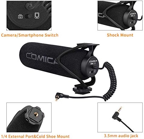 ctica cvm-v30 lite video mikrofon, super-kardioidni kondenzator na kameri mikrofon za kanon nikon Sony Panasonic DSLR kamere,