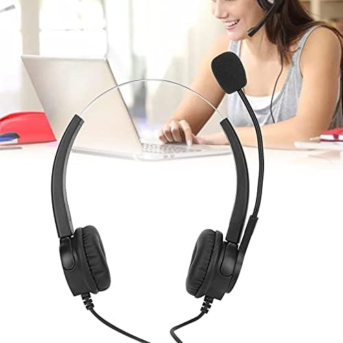 Slušalice za korisnike Fecamosa, tečno komunikacijske profesionalne poslovne slušalice lagane uvlačene trake za urede)