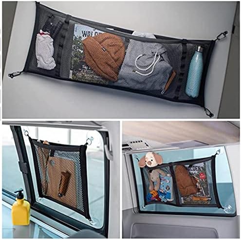Juttauto Skladištenje automobila džep Univerzalno skladištenje najlonskog neto prtljage džepni automobil prozori mrežice