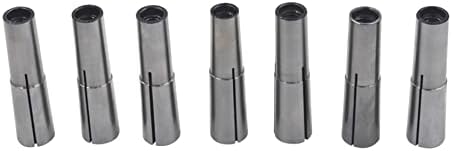 Kimllier 7pcs 2 Morse Taper Collet Set 1/8 - 1/2 inča 3/8 inča -16 navojni navojni za vuču za obradu za obradu okretanja