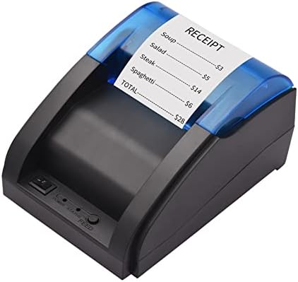 Huiop mobilni pisač, 58 mm toplinski printerski pisač izravni termički USB & bt veza za ispis na računima za ulaznice kompatibilno