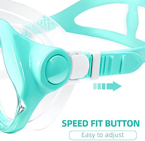 Keary plivačke naočale maska ​​za ronjenje ronjenja za odrasle muškarce Mladi mladi, anti-mag 180 ° Clear View Swim Swing