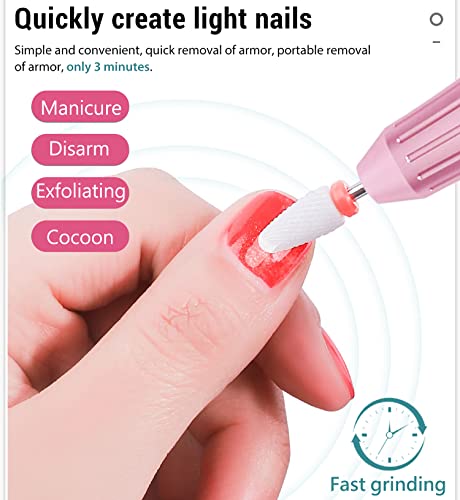 Električna bušilica za nokte, bežična prijenosna punjiva bušilica za nokte s akrilnim gelom, profesionalna turpija za nokte