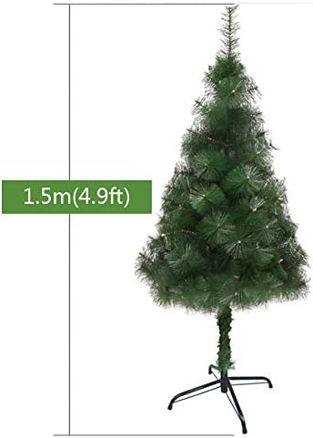 ZPEE GREEN PVC Božićno drvce, umjetno borovo stablo s metalnim postoljem Jednostavno za sastavljanje božićnog ukrasa golo