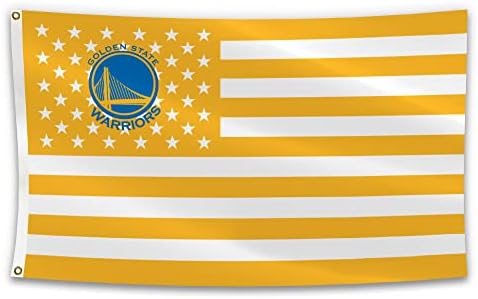 Beaugta Golden State City košarkaška zastava, 3*5ft košarkaška navijača za zastavicu poliestera s dva gromata