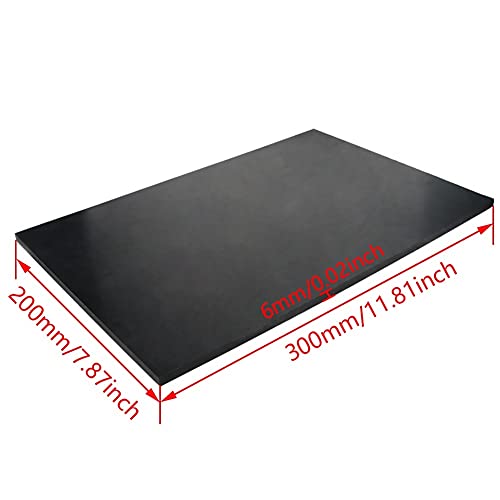 Bettomshin 4PCS 3,94 inčni pom list polioksimetilena ploča, 100 mm x 100 mm x 5 mm l x W x debljina kvadratna crna za obradu