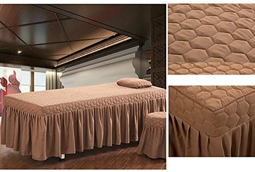 Prekriveni stol za masažu zgušnjavanje kozmetičkog kreveta s rupama fizioterapijski poklopac sloja 1 komada masaža lanena